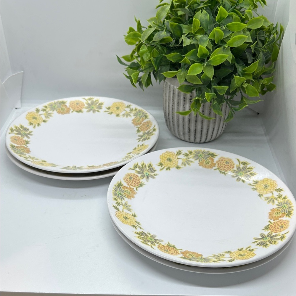 Noritake Progression Sunny Side 9003 Japan 8 1/4" inches Salad Plates set of 4